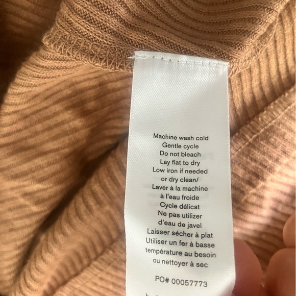 Rag & Bone Brown Long Sleeved Ribbed VNeck Midi Dress Size Small NWT - Picture 6 of 7